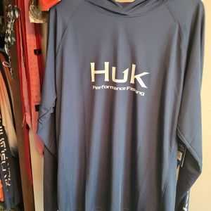 HUK long sleeve hoodie shirt